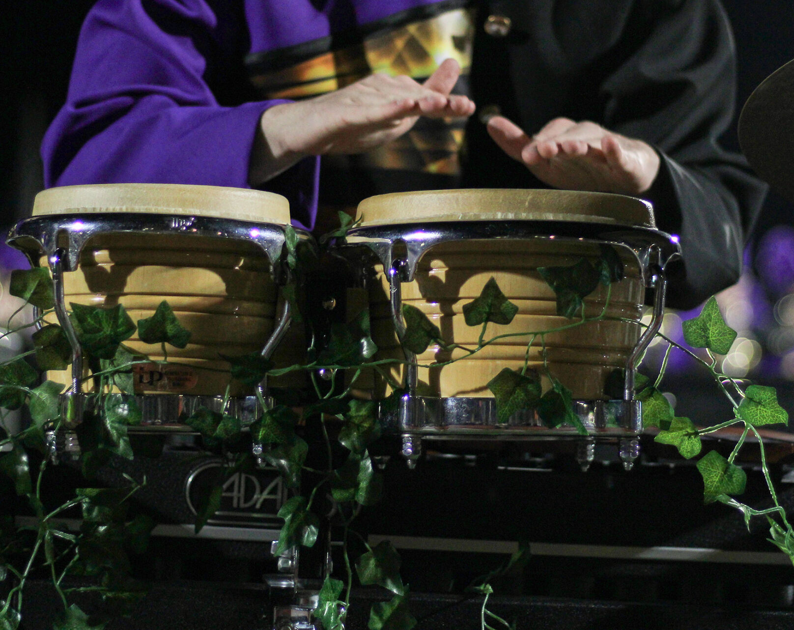 Hickman senior Kevin Brooks plays the drums